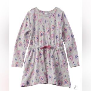 Splendid girls graffiti hearts gathered dress. 

NOT AVAILABLE